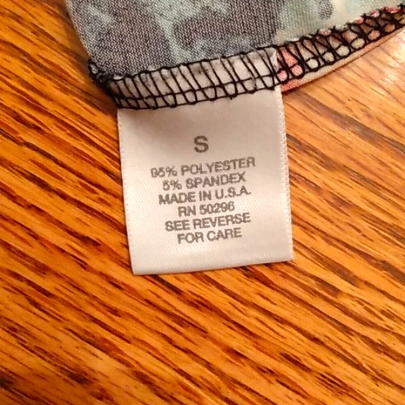 Dress Barn Colorful Floral Short Sleeve Shirt Size S - Picture 5 of 5